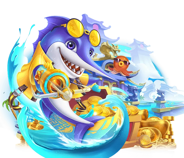 Giao diện game bắn cá 3D sống động với các loài cá đa dạng
